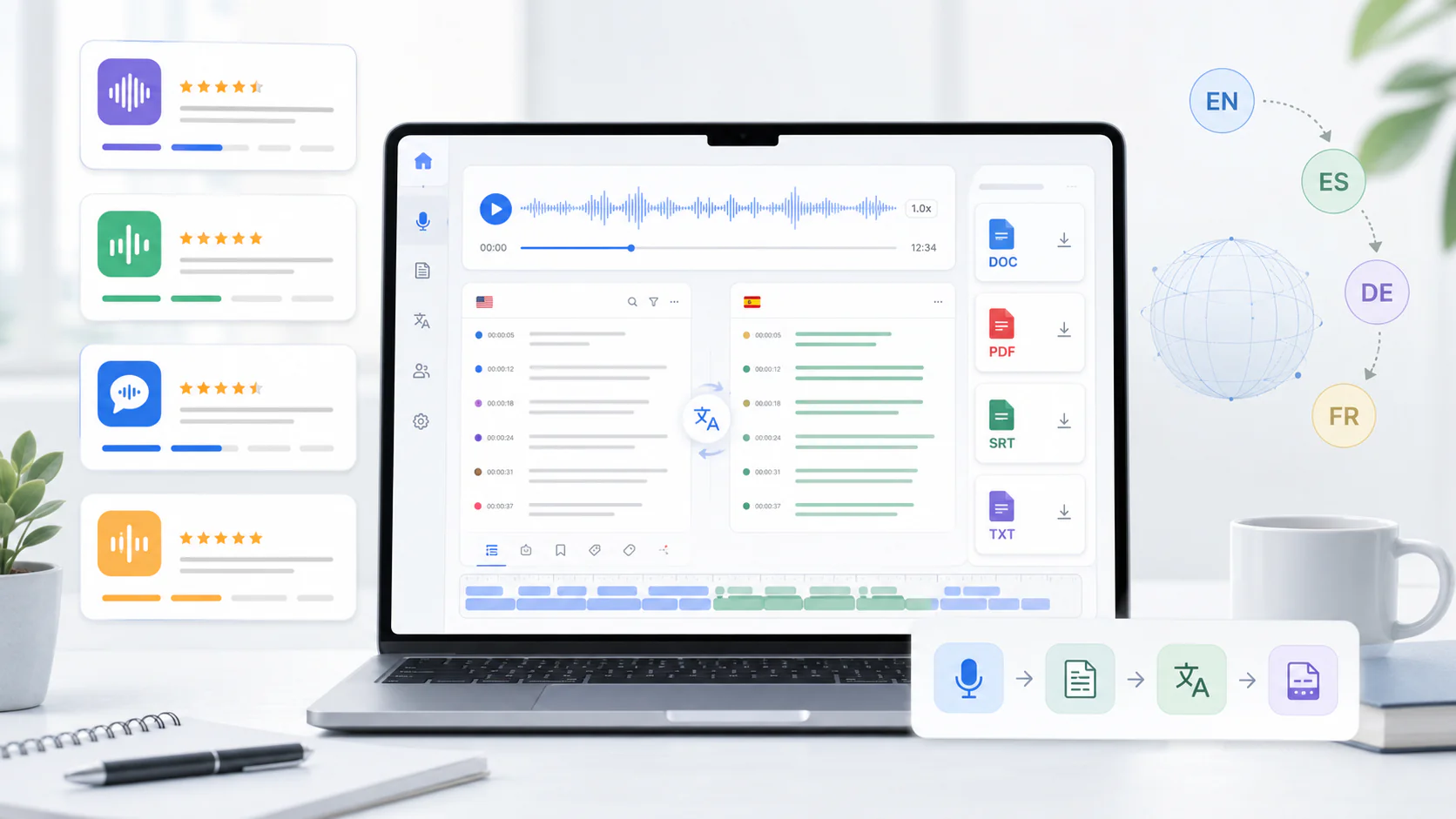 Best AI Tools for Transcribing and Translating Audio