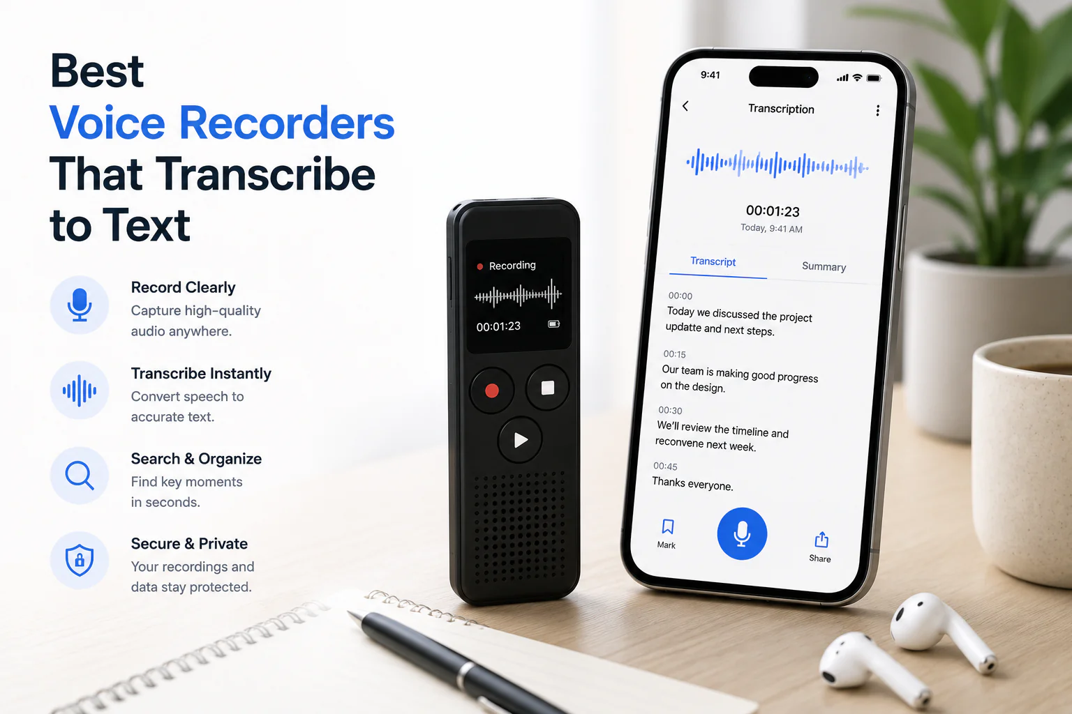 Best Voice Recorders That Transcribe to Text