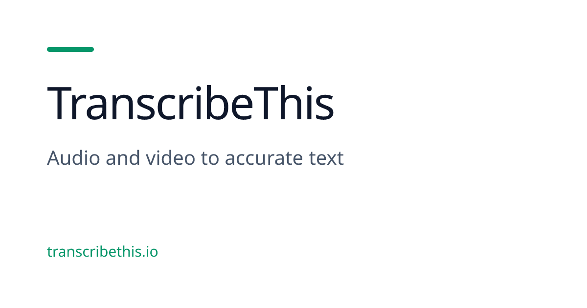 AI audio transcription